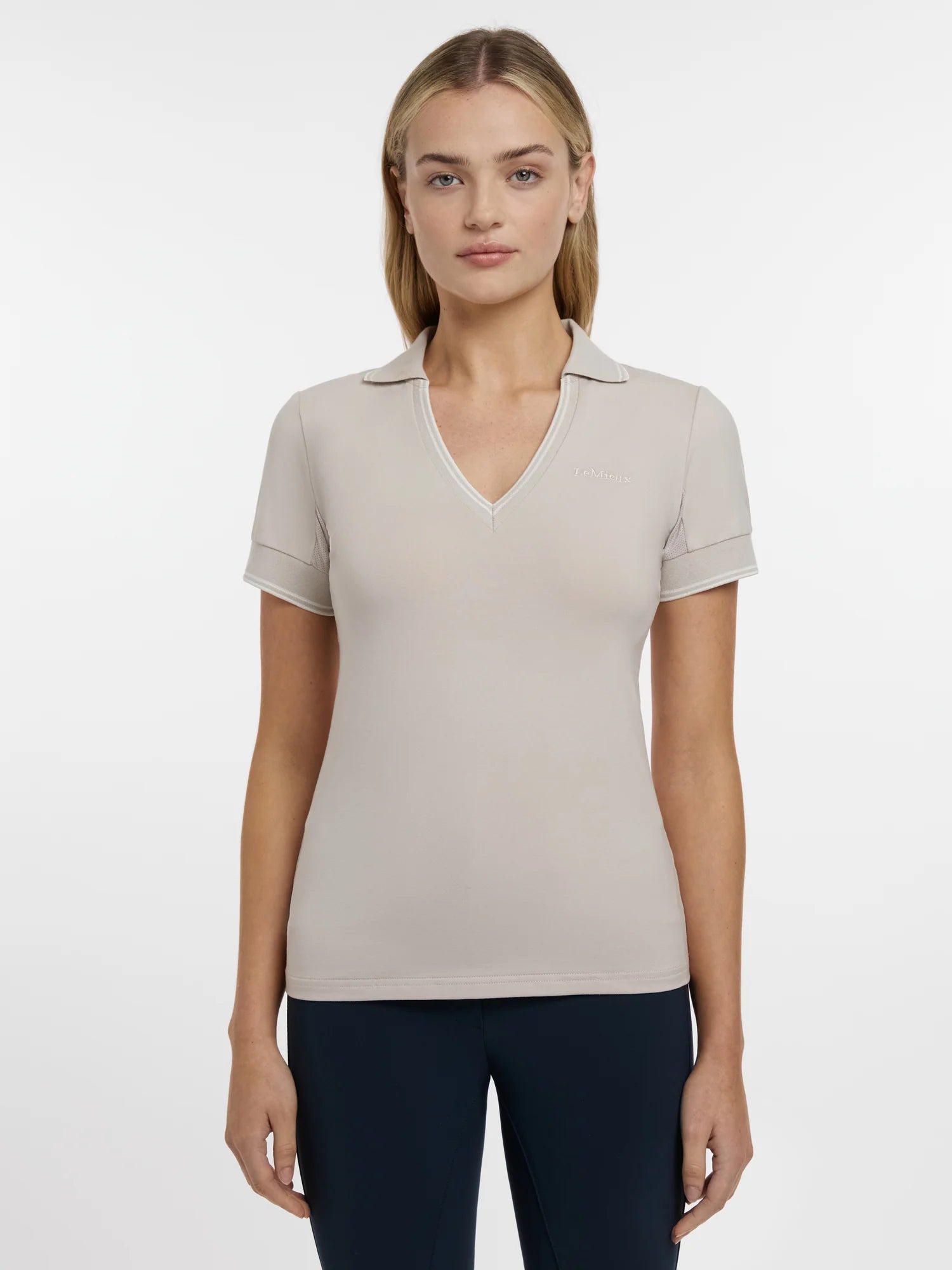 LeMieux Serena Sports Polo - Stone