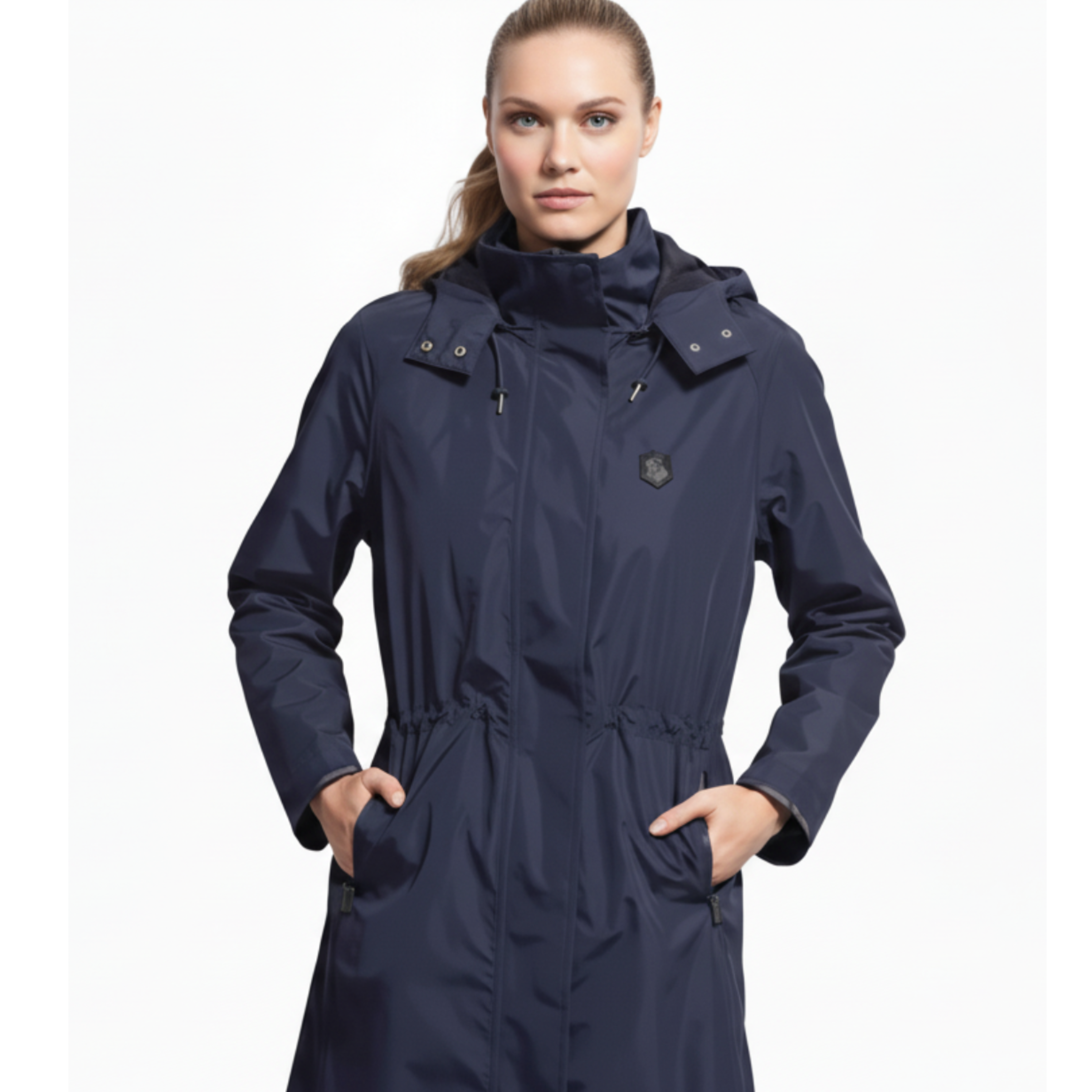 Samshield Liv Lang Regnfrakke - Navy