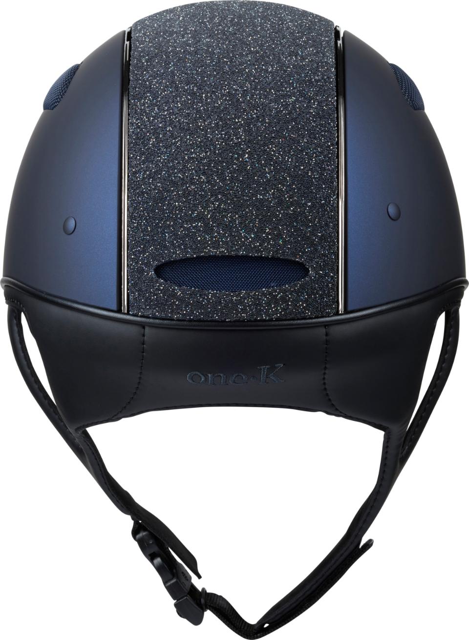 OneK Defender Pro Matt Ridehjelm m. Glittertop & Chrome - Blå