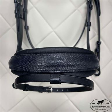 OS Elegant Trense m. FG Næsebånd Dot Anthra. - Sort