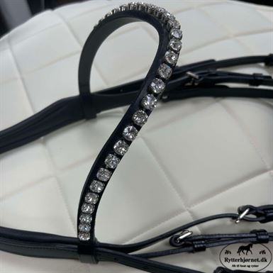 OS Elegant Trense m. FG Næsebånd Dot Anthra. - Sort