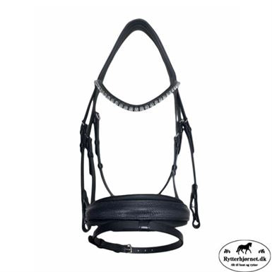 OS Elegant Trense m. FG Næsebånd Dot Anthra. - Sort