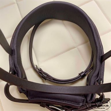 OS Elegant Trense m. FG Næsebånd Croco Lak. - Chocolate