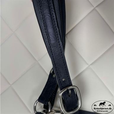 OS Lædergrime 2,8 cm - Barock Sort/Stål