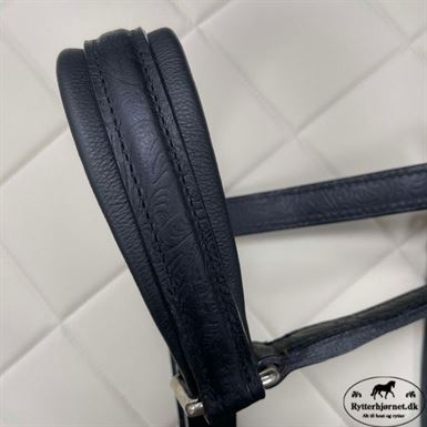 OS Lædergrime 2,8 cm - Barock Sort/Stål