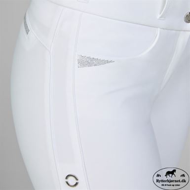Pikeur Laure Ridebukser m. Fuldgrip - Hvid