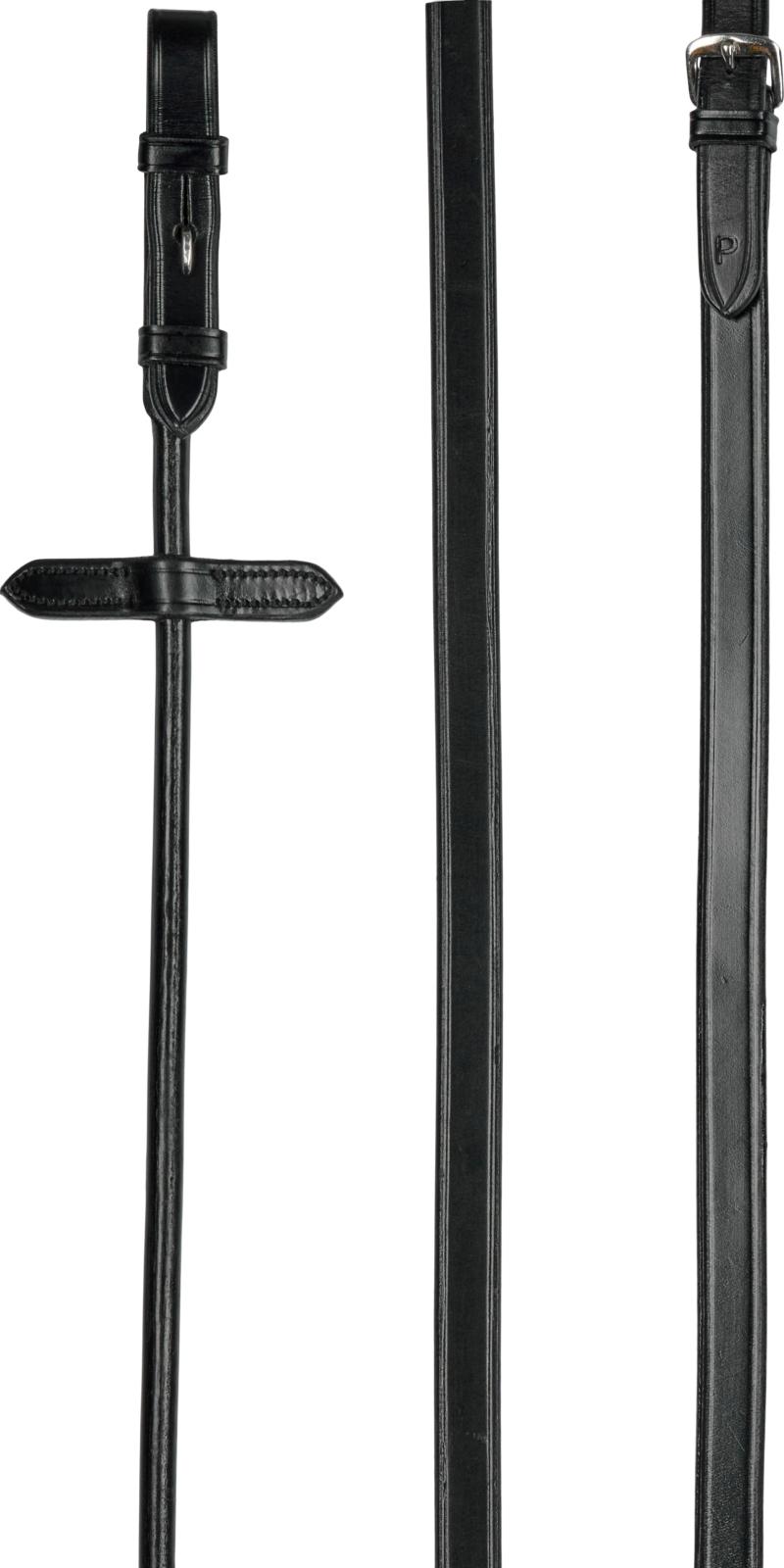 Catago Rundsyet Læder tøjle - Sort