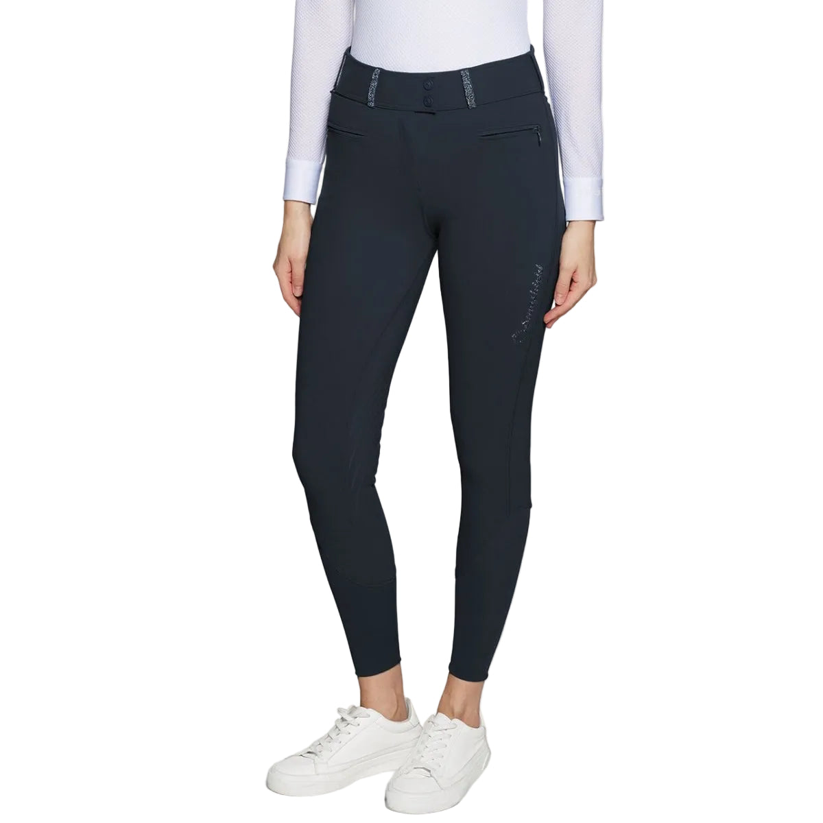 Samshield Clara Nova Ridebukser M. Fuldgrip - Navy