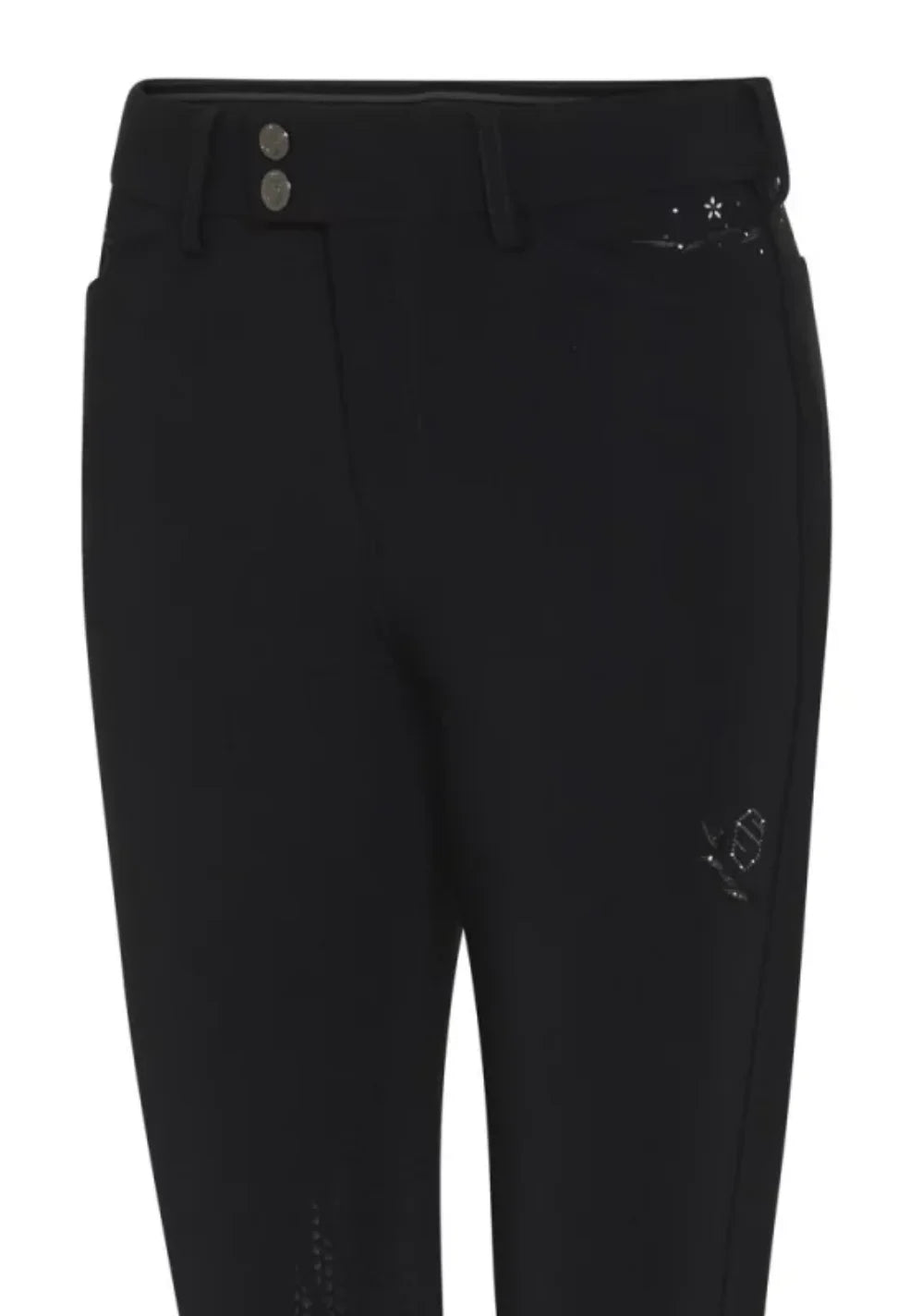 Samshield Jully Flower Jewellery Ridebukser m.Fuldgrip - Sort