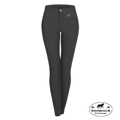 ELT Danella Ridebukser m. Fuldgrip - Asphalt