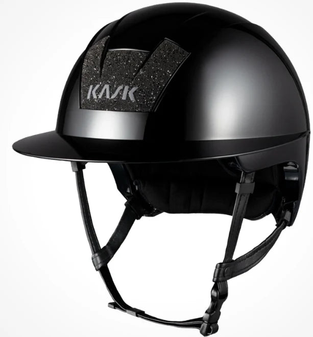 Kask Kooki Lady Ridehjelm M. Swarovski - Black Shine