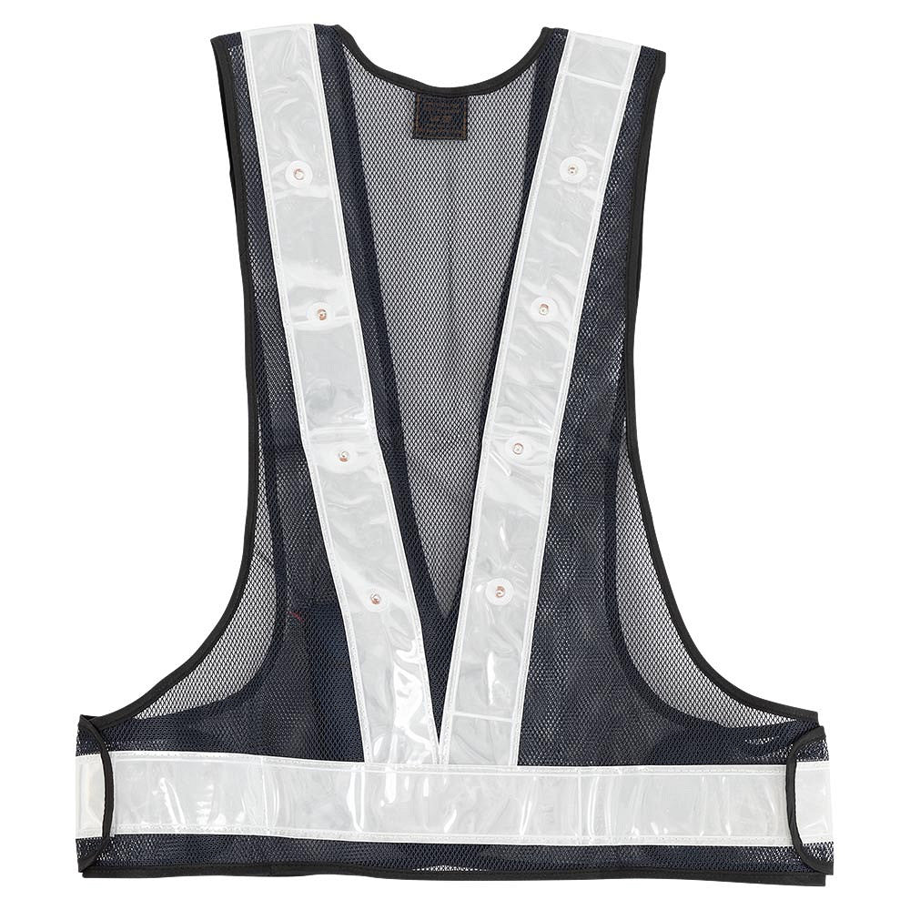 BR LED Voksen Refleksvest - Sort/Sølv