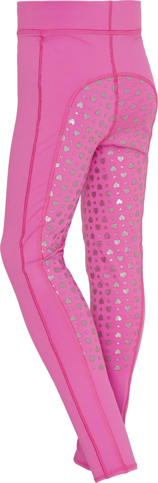 Equipage Molly Heart Tights m. Fuldgrip - Phlox Pink