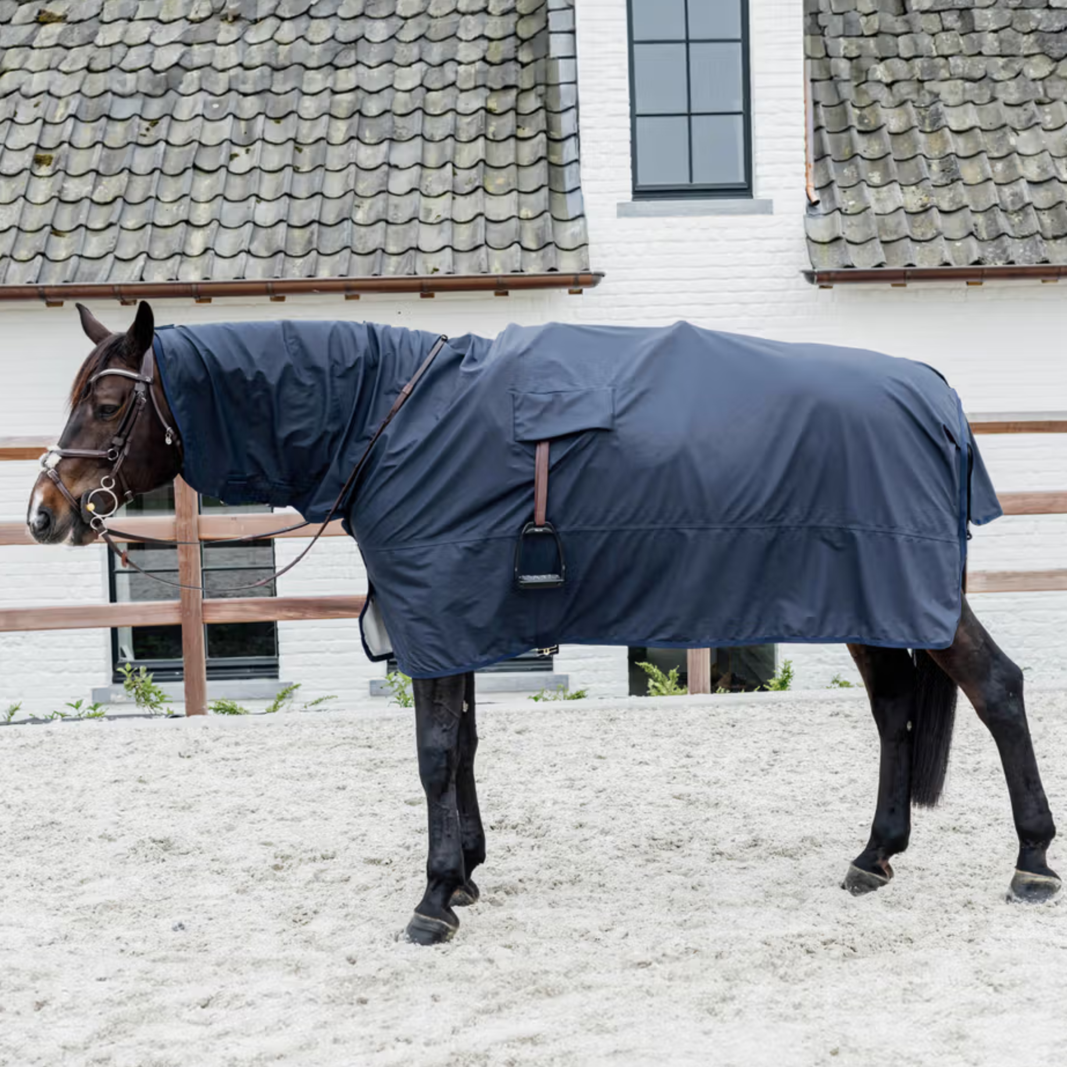 Kentucky Regn Ridedækken - Grå
