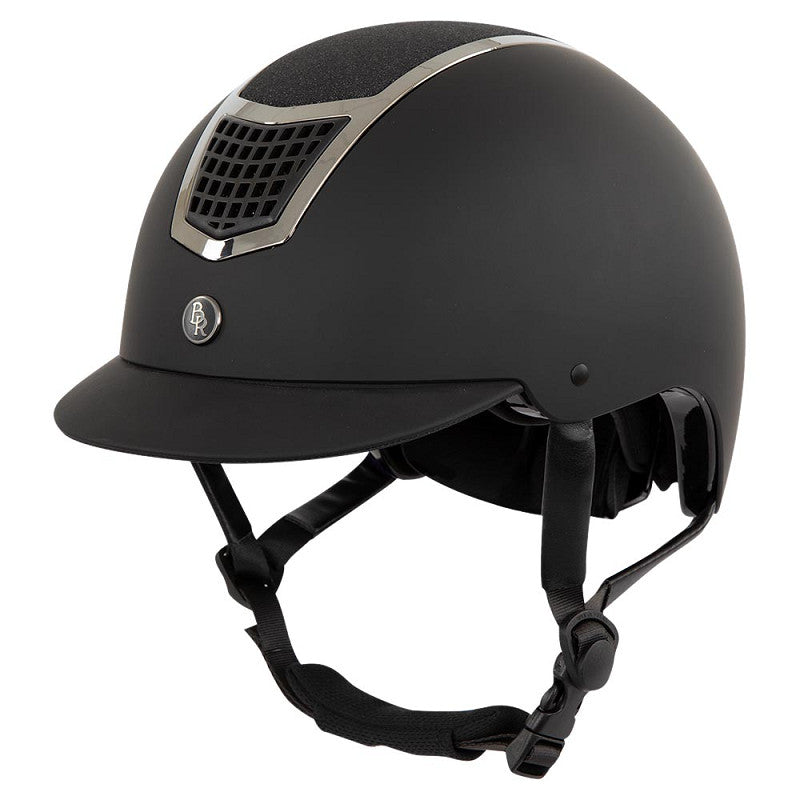 BR Lambda Ridehjelm M. Glitter Top - Sort/Gunmetal