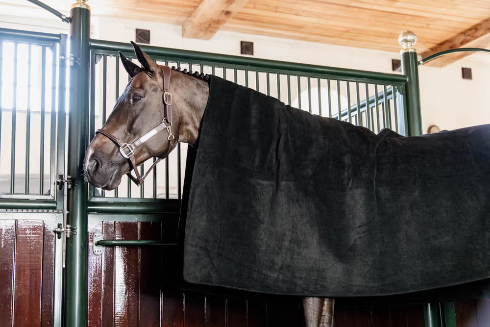 Kentucky Fleece Square Dækken - Sort