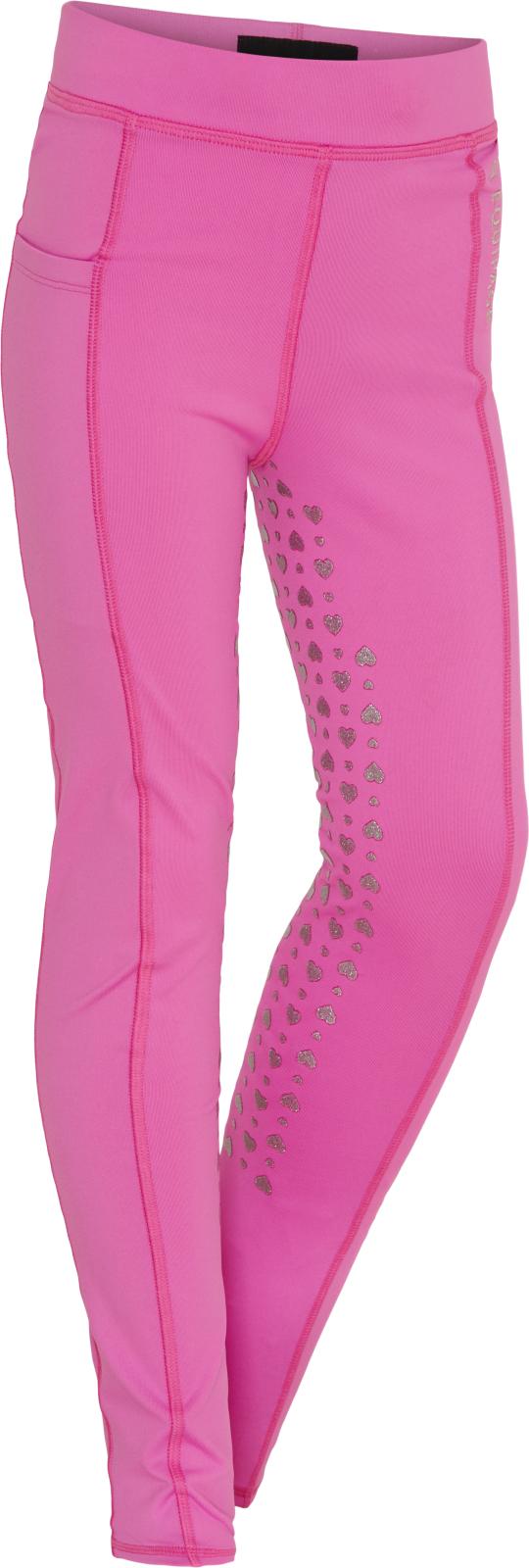 Equipage Molly Heart Tights m. Fuldgrip - Phlox Pink