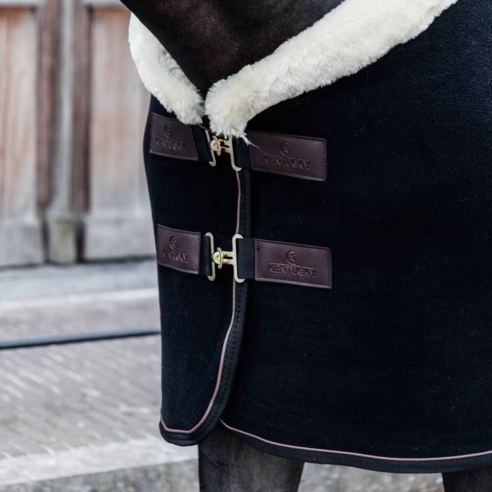 Kentucky Heavy Fleecedækken - sort