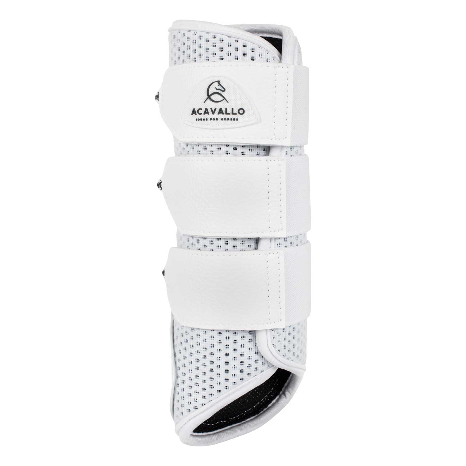 Acavallo Perforeret Neopren Gamache Bagben - Hvid