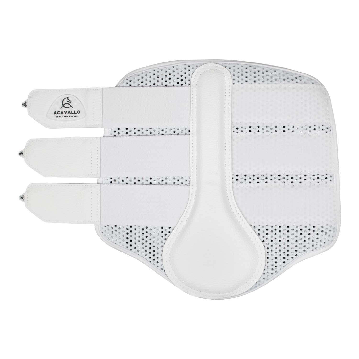 Acavallo Perforeret Neopren Gamache Bagben - Hvid