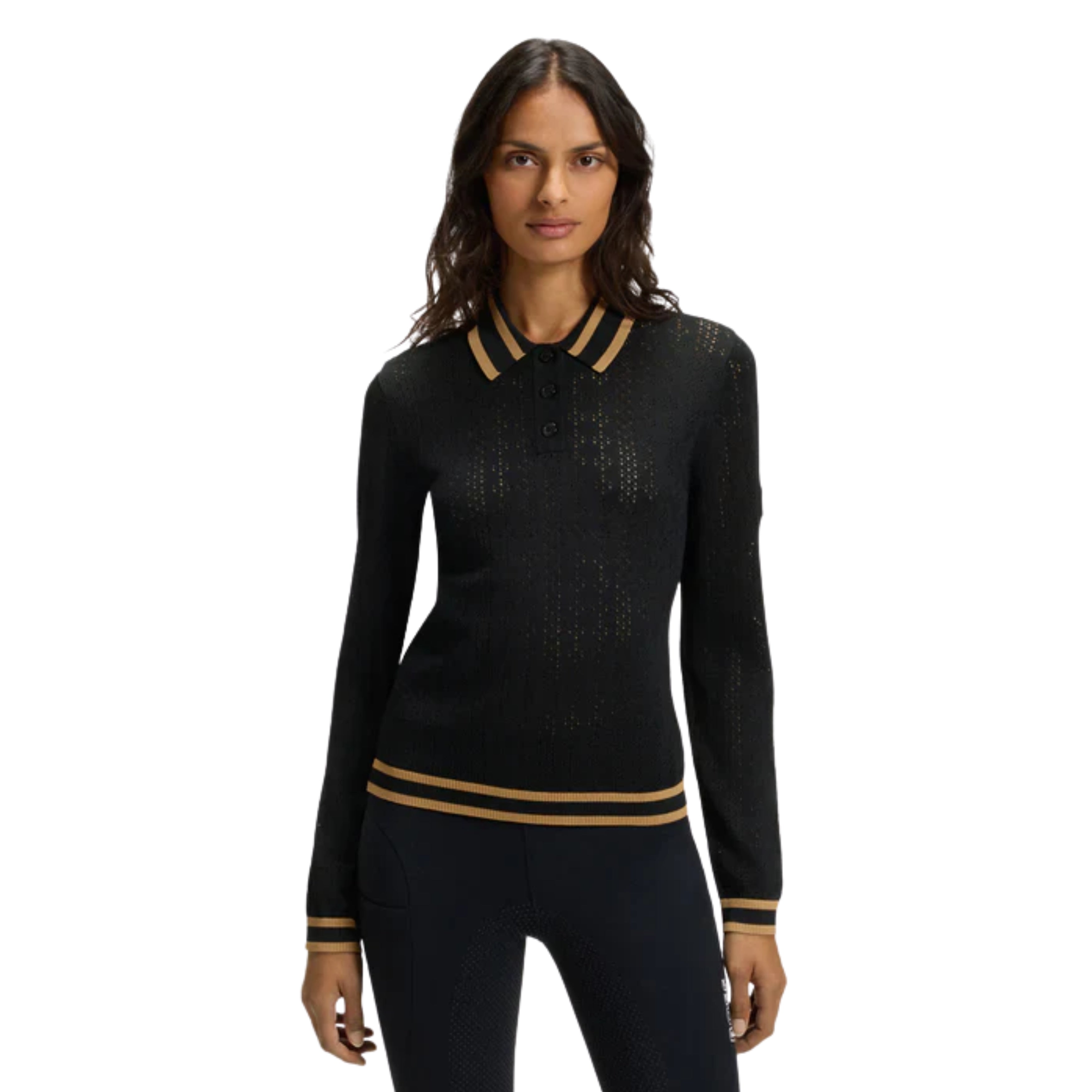 BOSS Pam Polo Strik Bluse