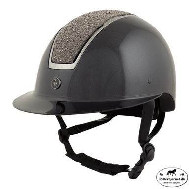 BR Omega Glamourous Glossy Ridehjelm M. Bred Skygge - Sort