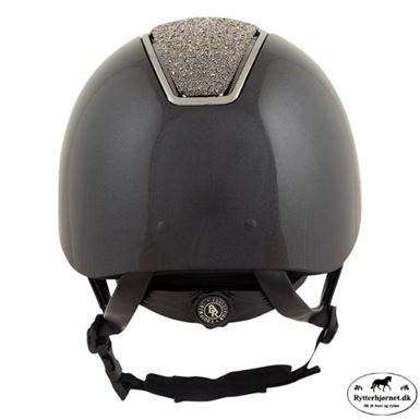 BR Omega Glamourous Glossy Ridehjelm M. Bred Skygge - Sort