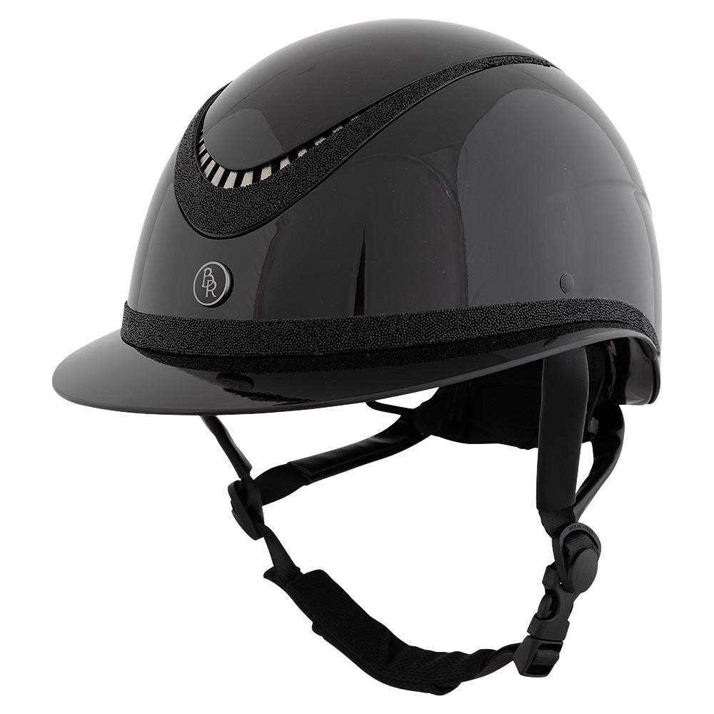 BR Theta Radiant Glossy Ridehjelm - Sort
