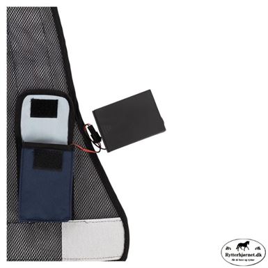 BR LED Voksen Refleksvest - Sort/Sølv