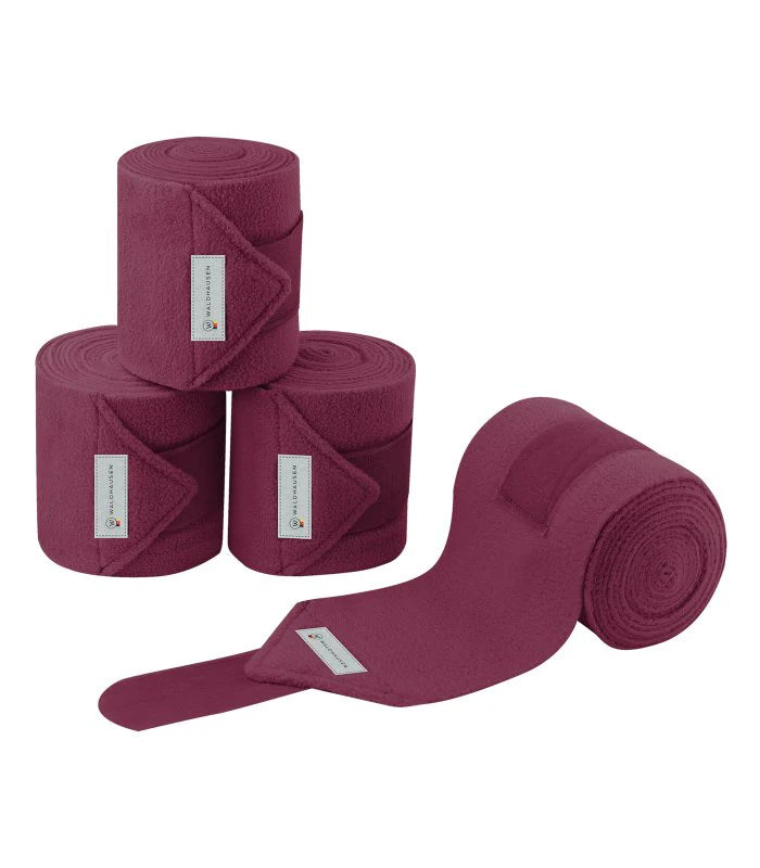 Waldhausen Esperia Fleecebandager 4-pak - Cranberry