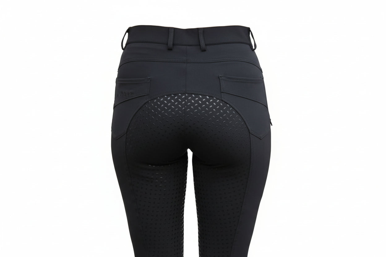 Campus Jodhpur Ridebukser New Grip - Sort