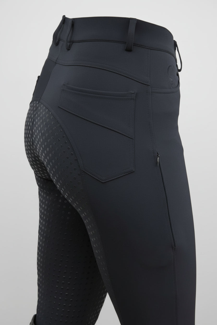 Campus Jodhpur Ridebukser New Grip - Sort