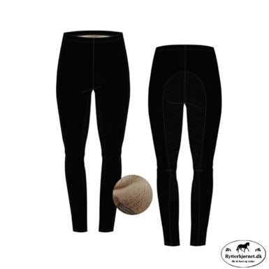 Catago Panola Teddy Vinter Tights M.Fuld Grip - Sort