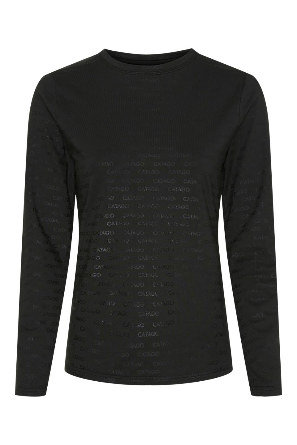 Catago Amina Langærmet T-Shirt - Sort