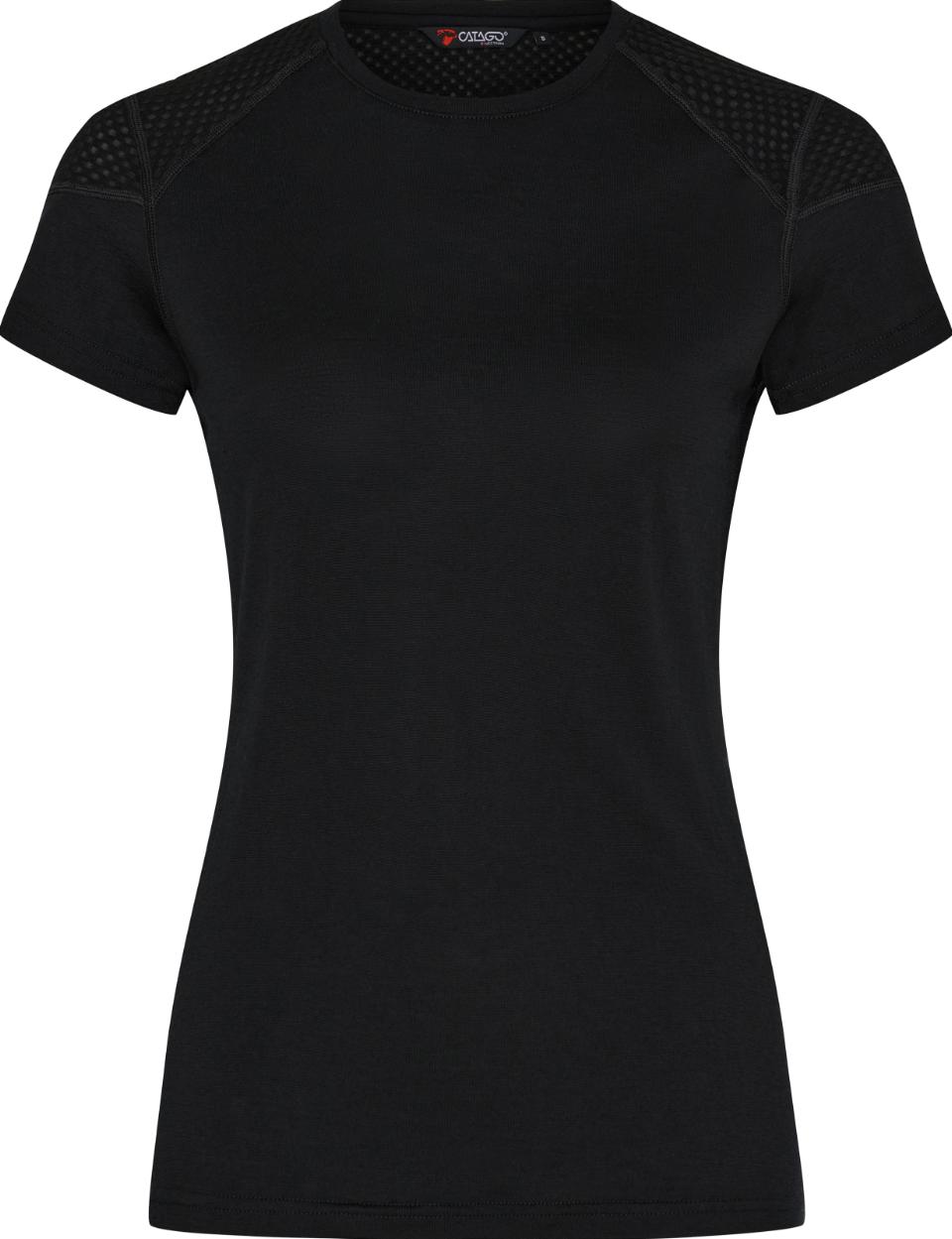 Catago Merino May O-Neck T-shirt - Sort