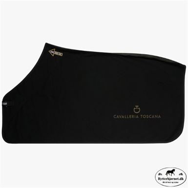 Cavalleria Toscana Air Fleecetæppe - Sort/Guld