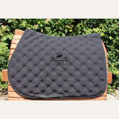 Cavalleria Toscana All-Over Embroidery Springunderlag - Sort