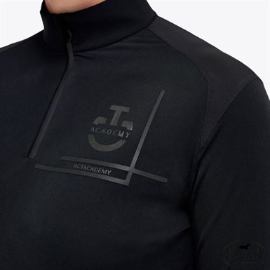 Cavalleria Toscana Academy Jersey Fleece Træningspolo - Sort