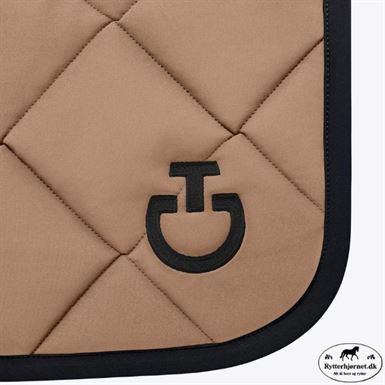 Cavalleria Toscana Diamond Quilted Dressurunderlag - Biscuit/Sort