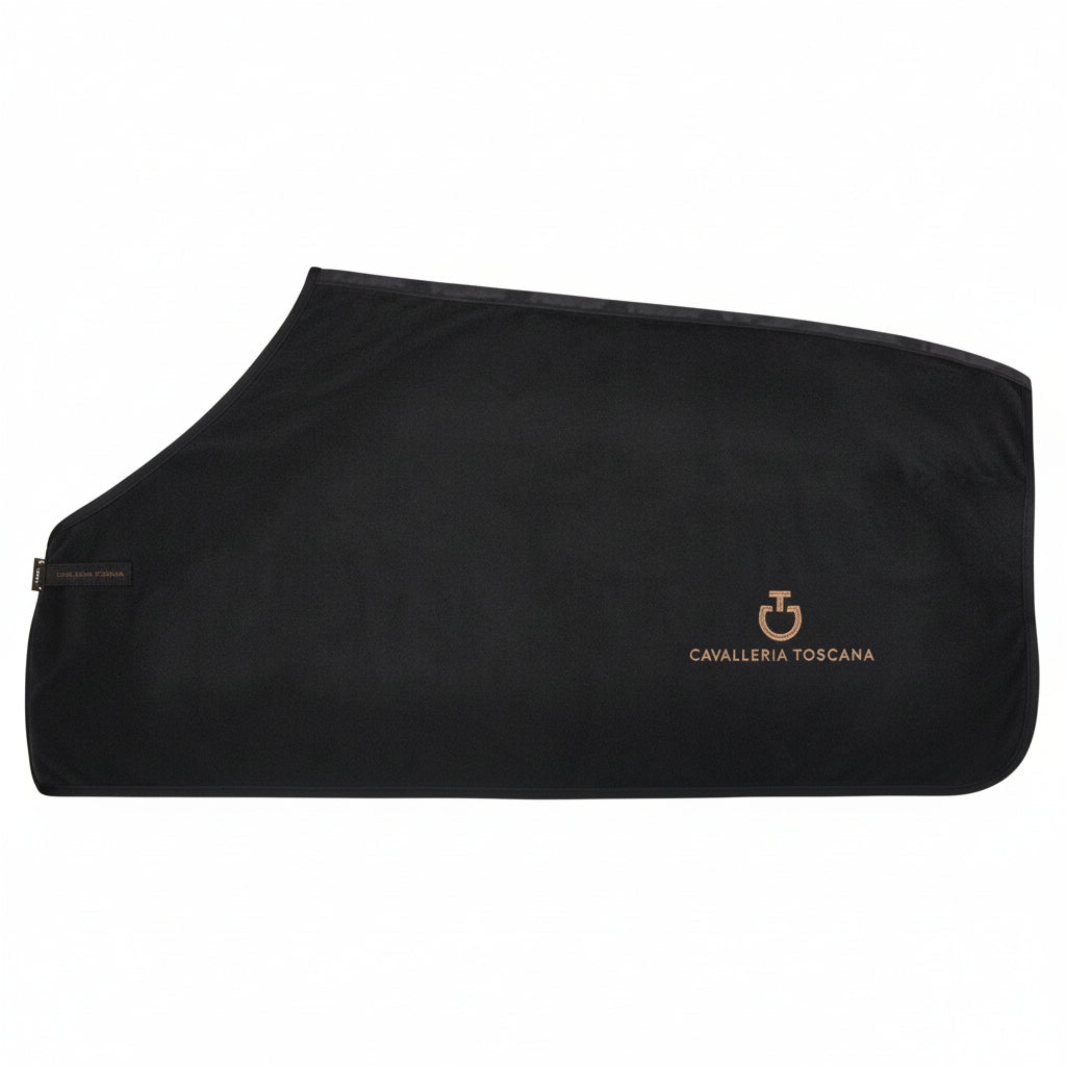 Cavalleria Toscana Dobbelt Fleecetæppe - Black/Toffee Brown