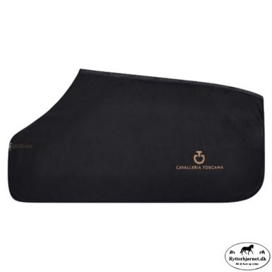 Cavalleria Toscana Dobbelt Fleecetæppe - Black/Toffee Brown