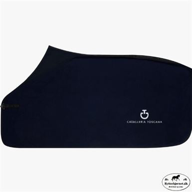 Cavalleria Toscana Fleecetæppe m. Jersey - Navy
