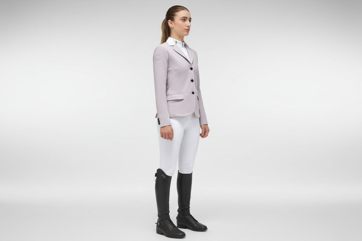 Cavalleria Toscana GP Young Rider Stævnejakke Til Børn - Lysegrå