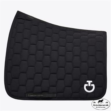 Cavalleria Toscana Geometric Quilted Dressurunderlag - Sort