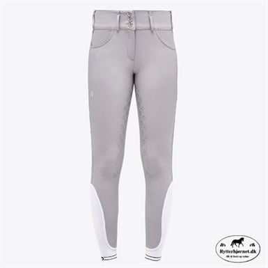 Cavalleria Toscana High Waist Ridebukser M.Fuldgrip- Lys Grå