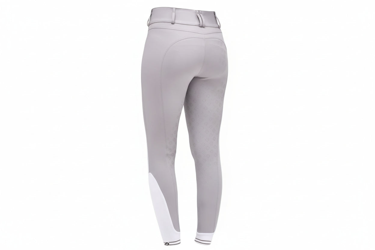Cavalleria Toscana High Waist Ridebukser M.Fuldgrip- Lys Grå