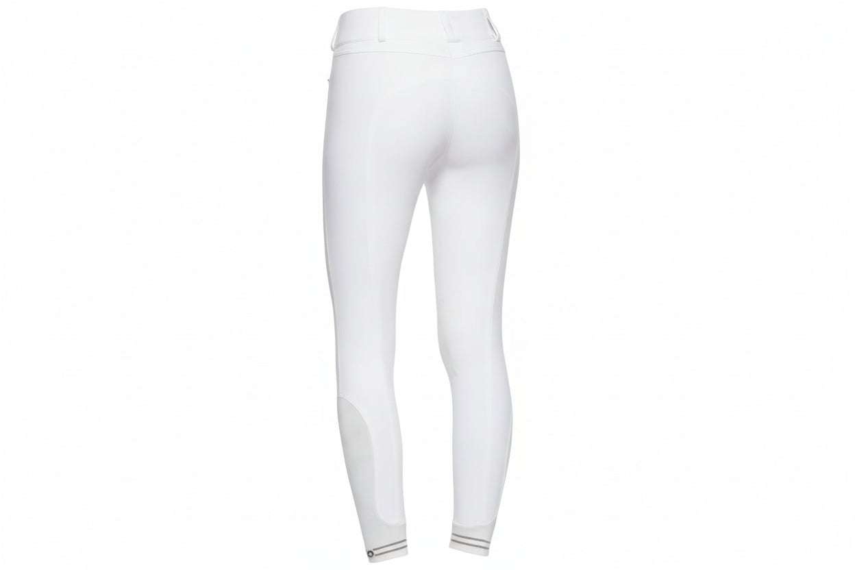 Cavalleria Toscana High Waist Ridebukser M. Fuldgrip - Hvid