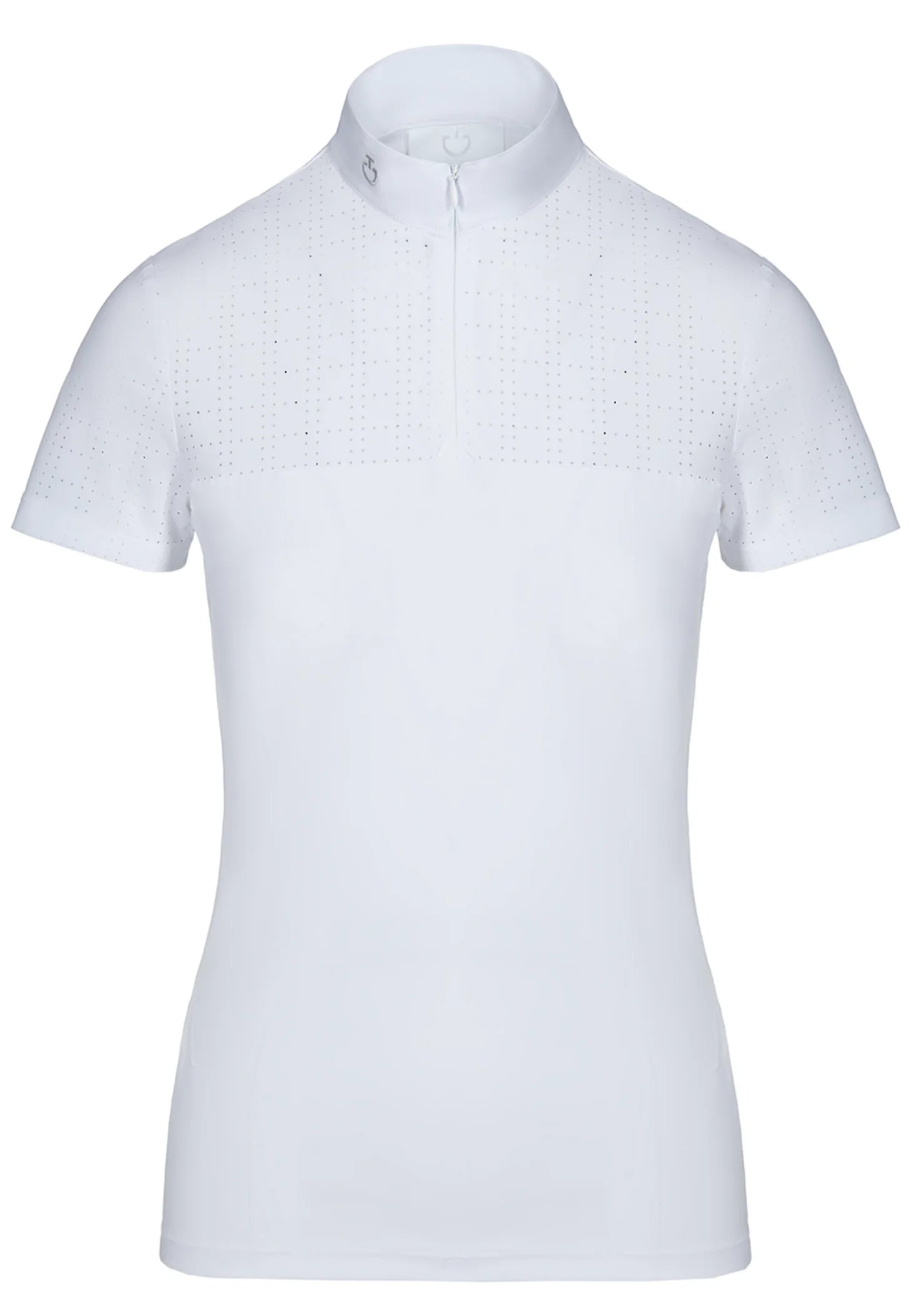Cavalleria Toscana Square Perforated Zip Polo