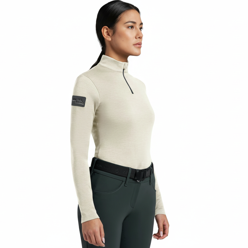 Cavalleria Toscana Tech Wool Trænings Shirt - Sand