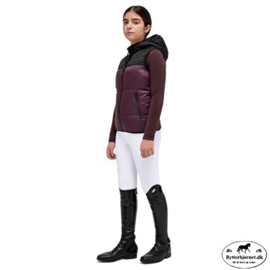 Cavalleria Toscana Junior Nylon Puffervest - Sort/Bordeaux
